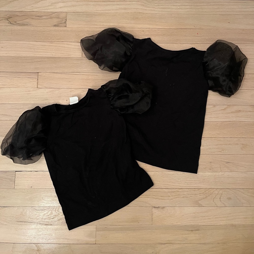 brand new without tags zara top with ruffle sleeve , cotton full top 2 for 1